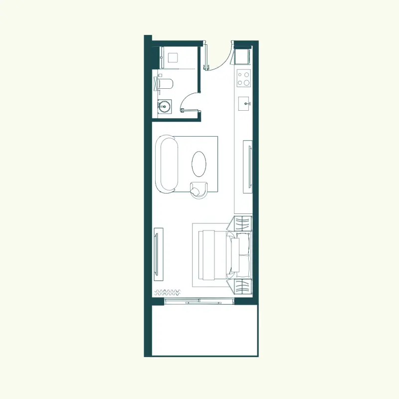 Studio floor plan