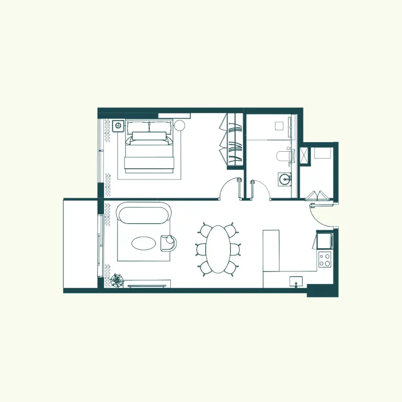 1 bedroom