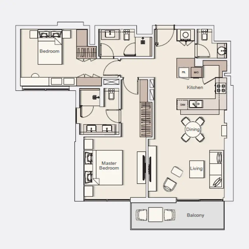 2 bedroom
