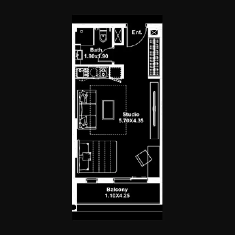 Studio floor plan
