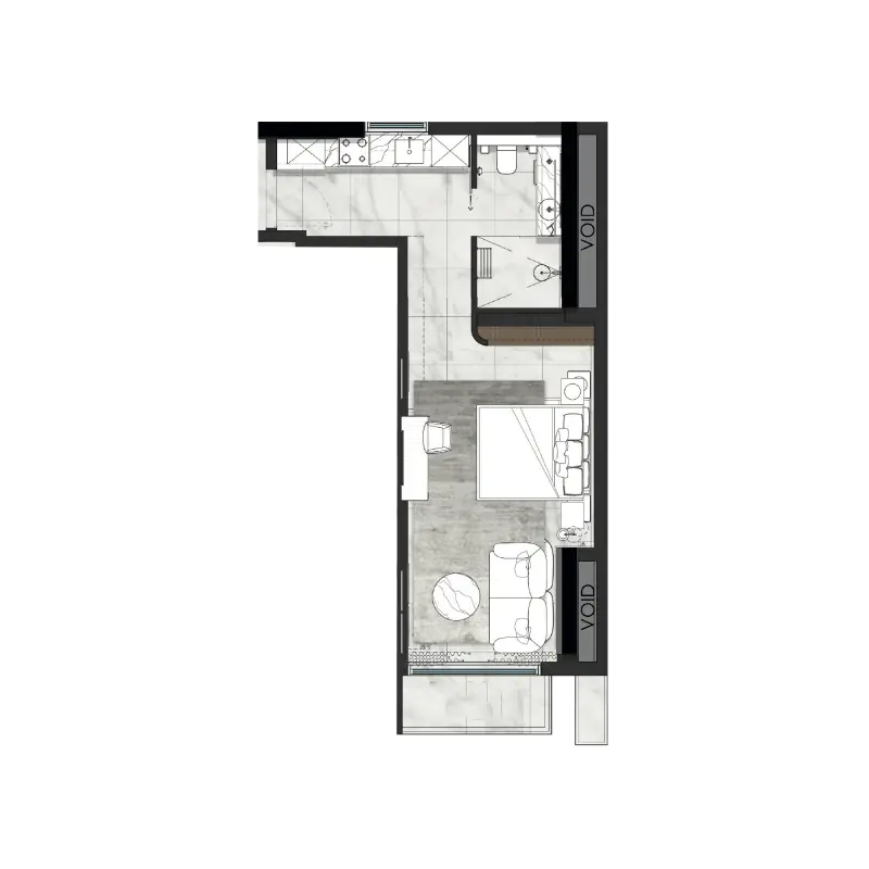 Studio floor plan