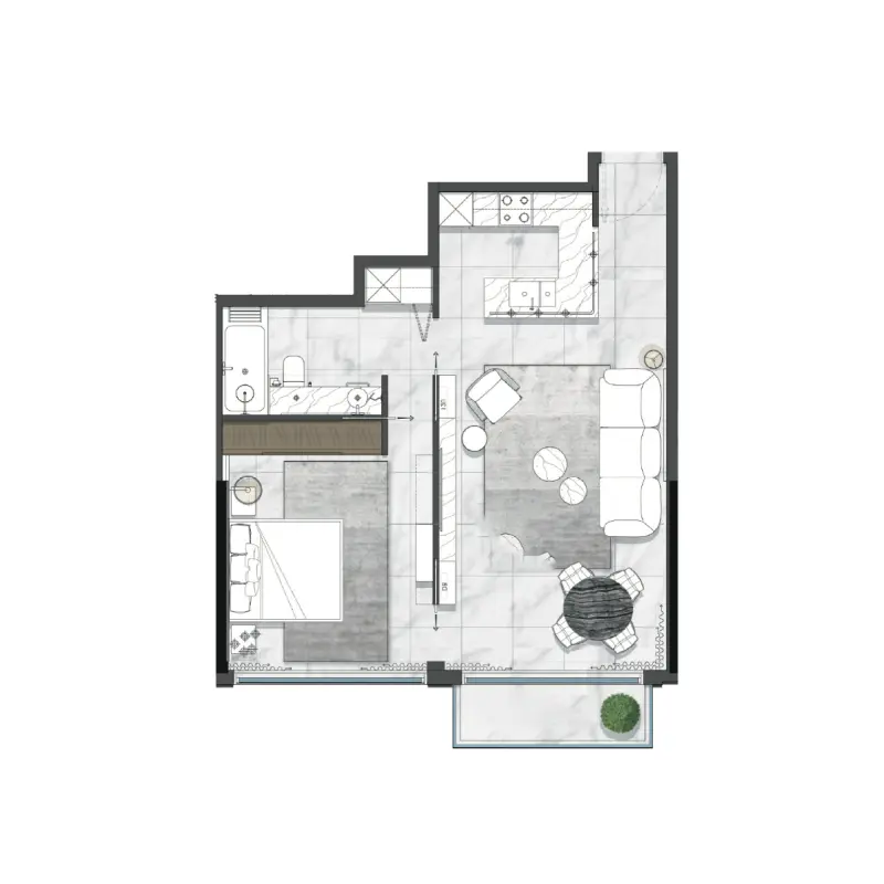 1 bedroom