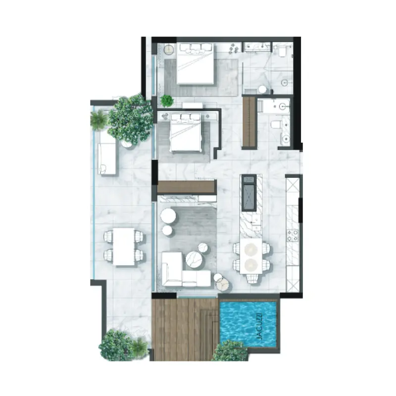 2 bedroom