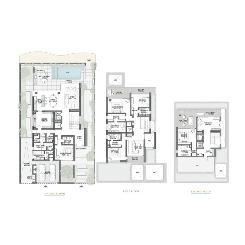5 bedroom floor plan