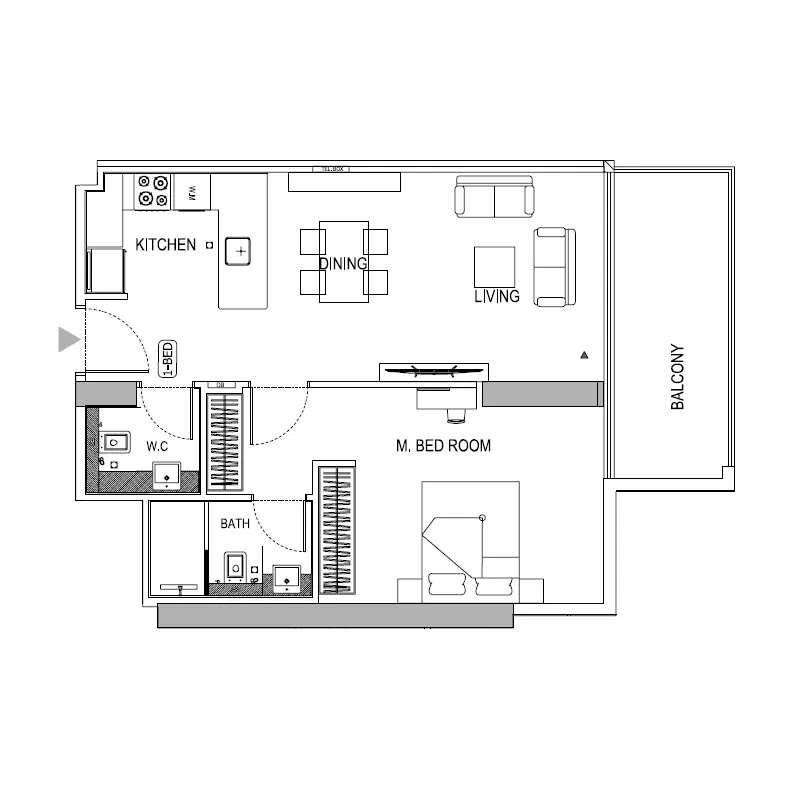 1 bedroom