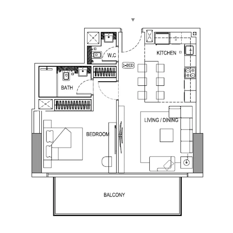 1 bedroom