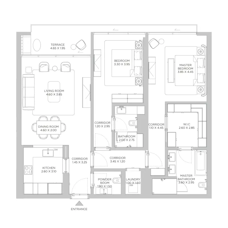 2 bedroom