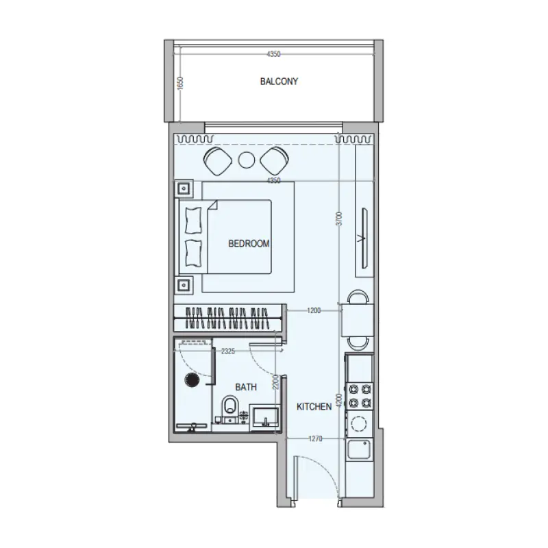 Studio floor plan