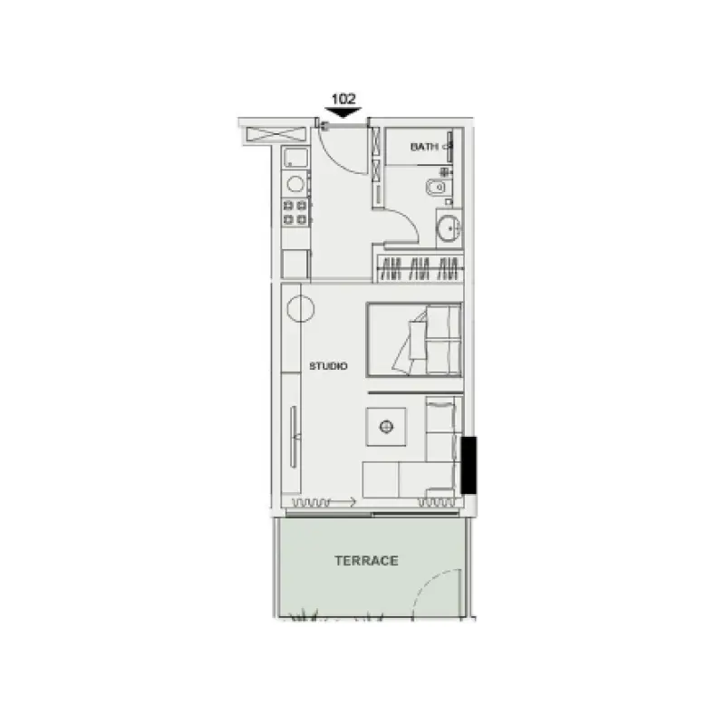 Studio floor plan