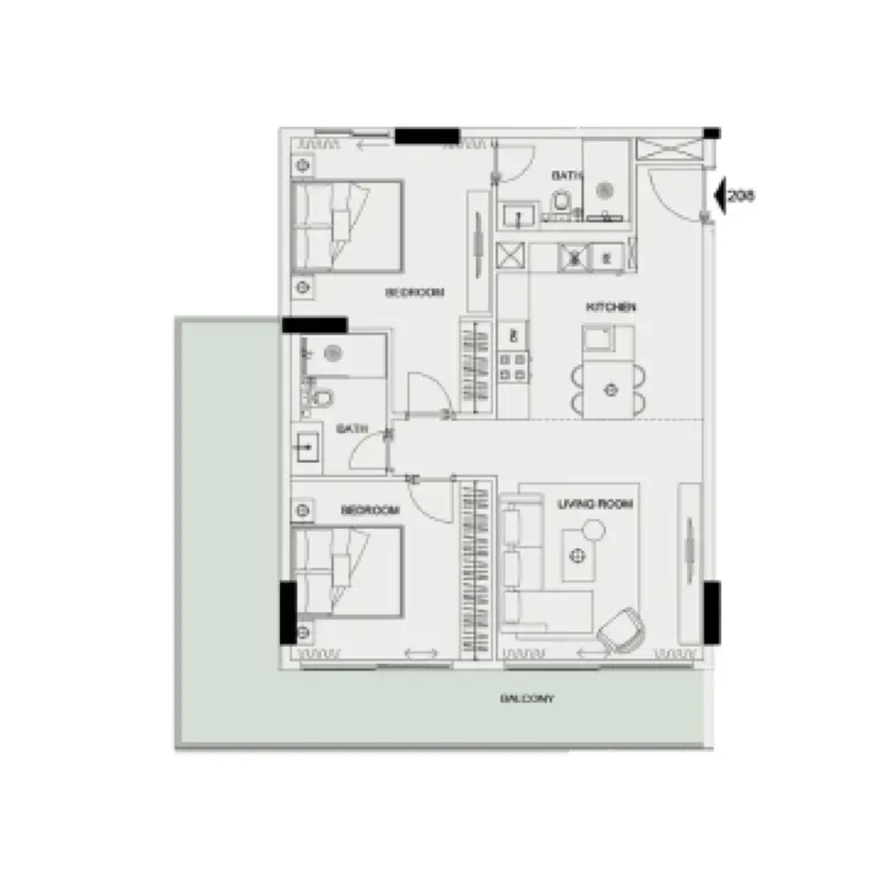 2 bedroom