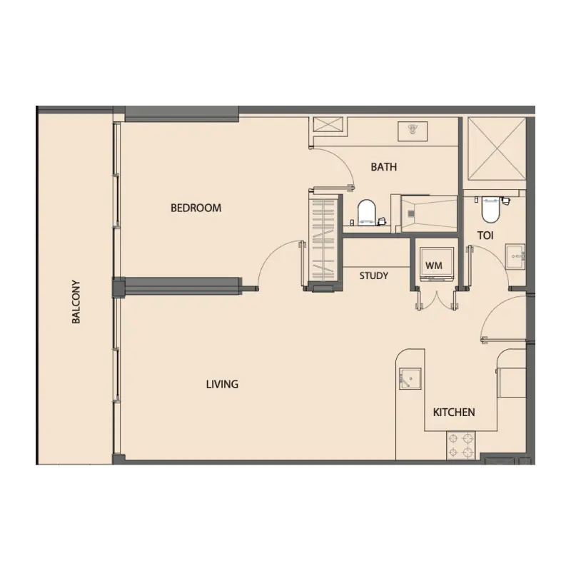 1 bedroom