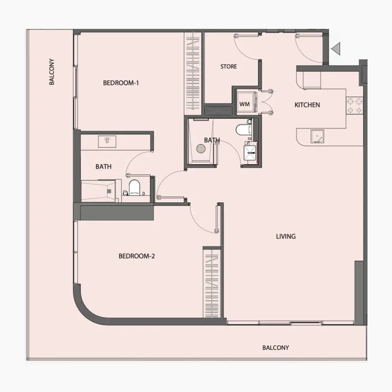 2 bedroom