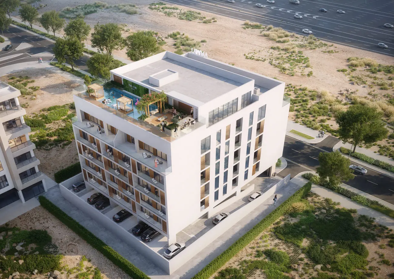 The Cube Residences in Meydan City by Amwaj Development - Exterior Image 4