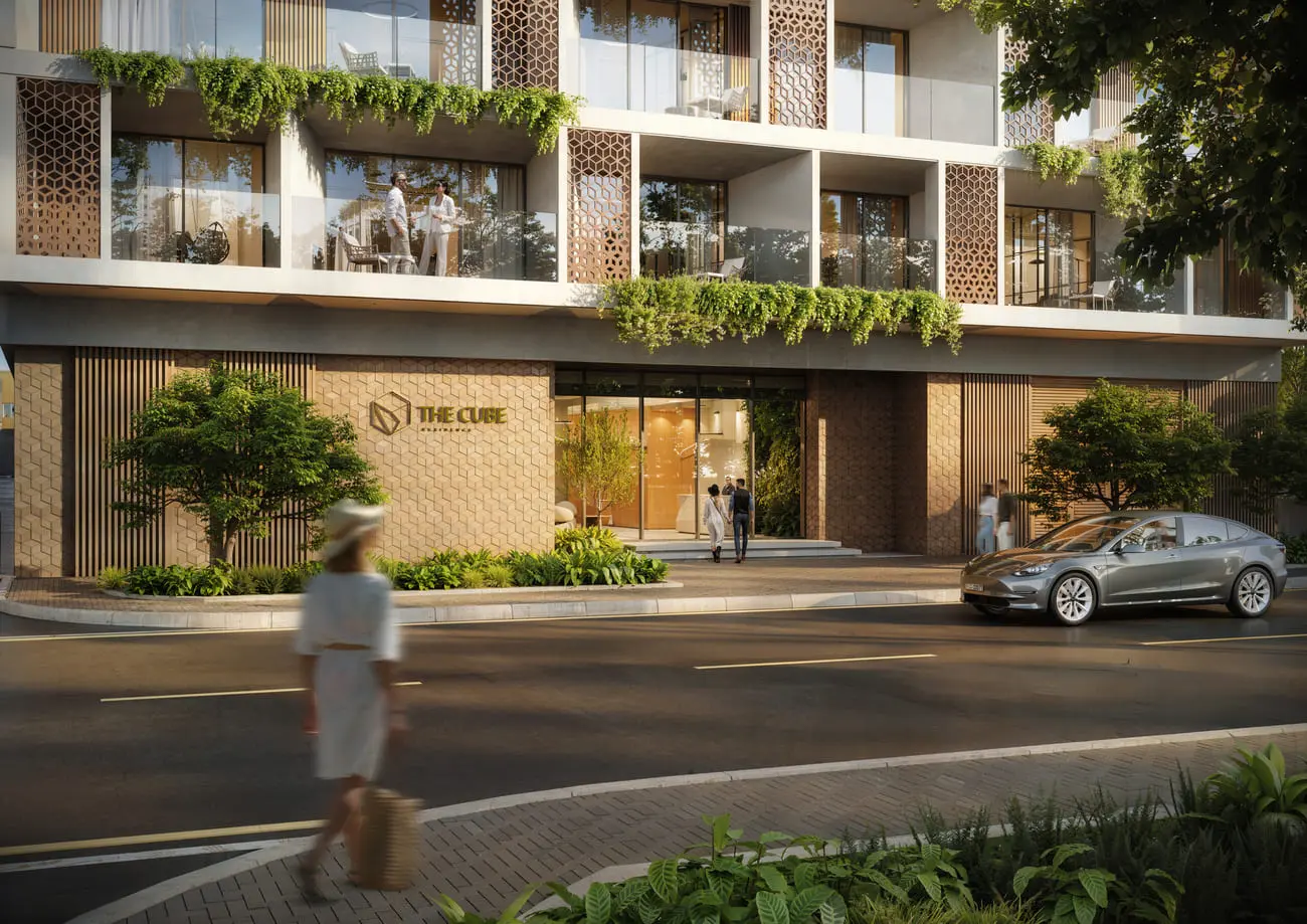 The Cube Residences in Meydan City by Amwaj Development - Exterior Image 5
