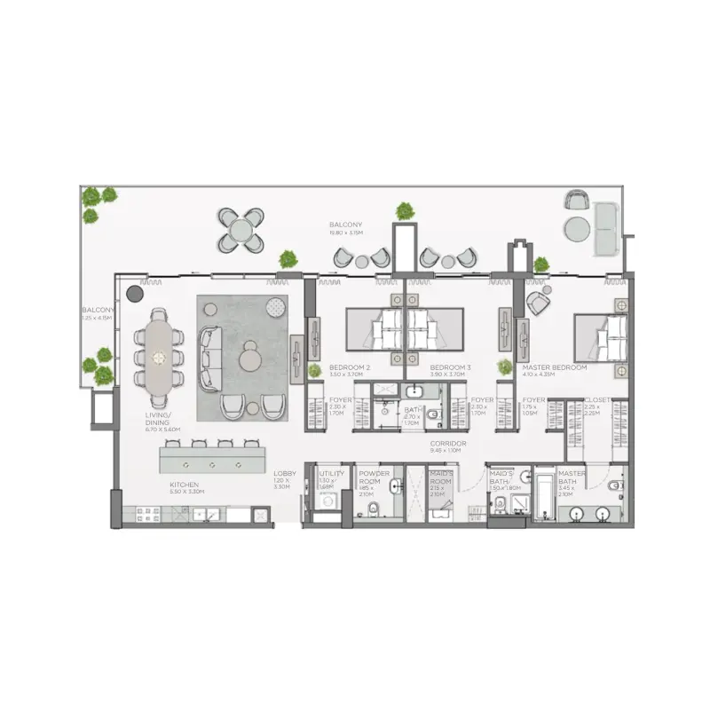 3 bedroom