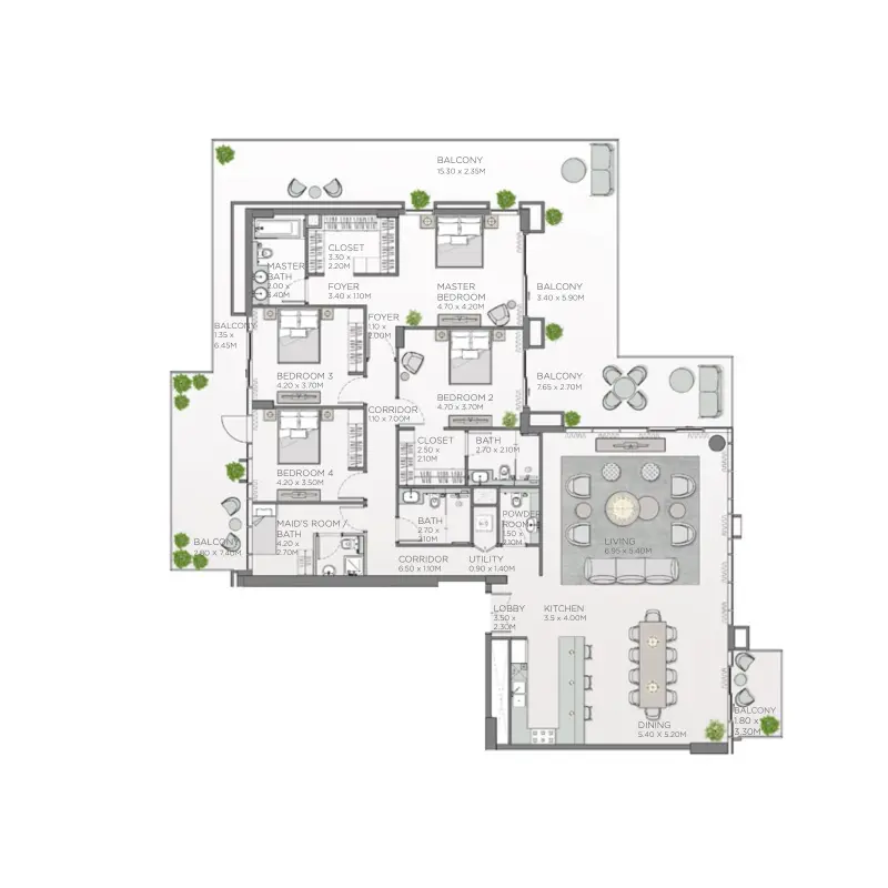 4 bedroom