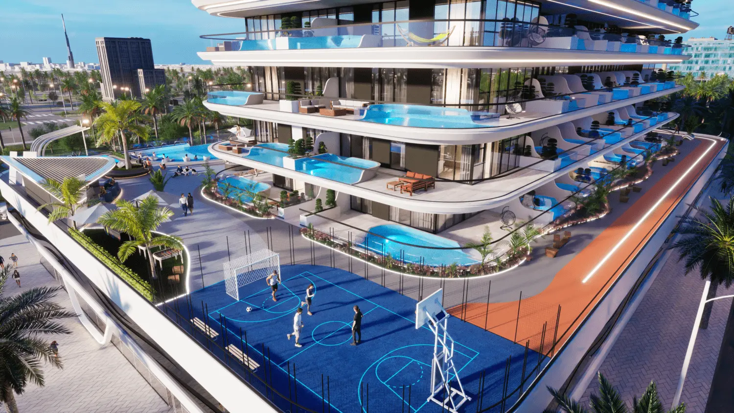 Samana Portofino in Dubai Production City by Samana - Exterior Image 4