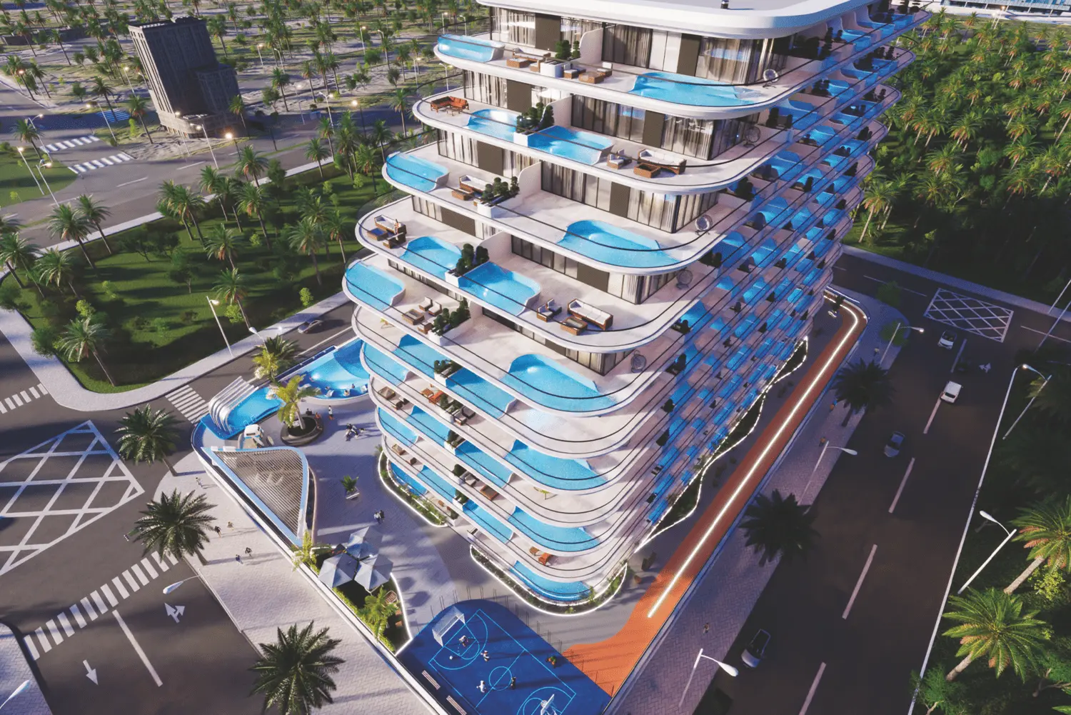 Samana Portofino in Dubai Production City by Samana - Exterior Image 8