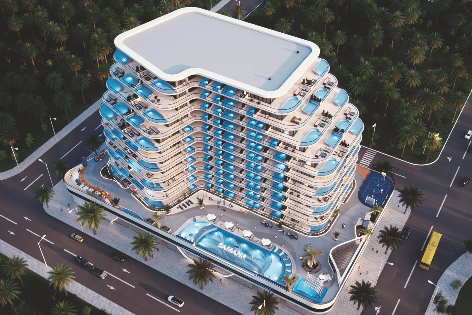 Samana Portofino in Dubai Production City by Samana - Exterior Image 9