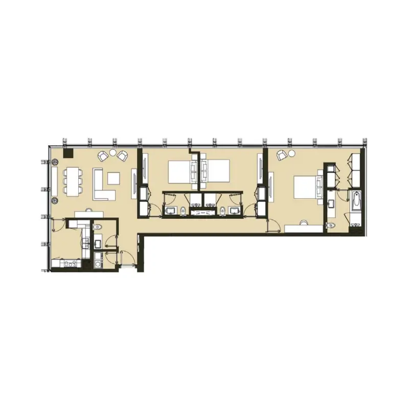 3 bedroom floor plan