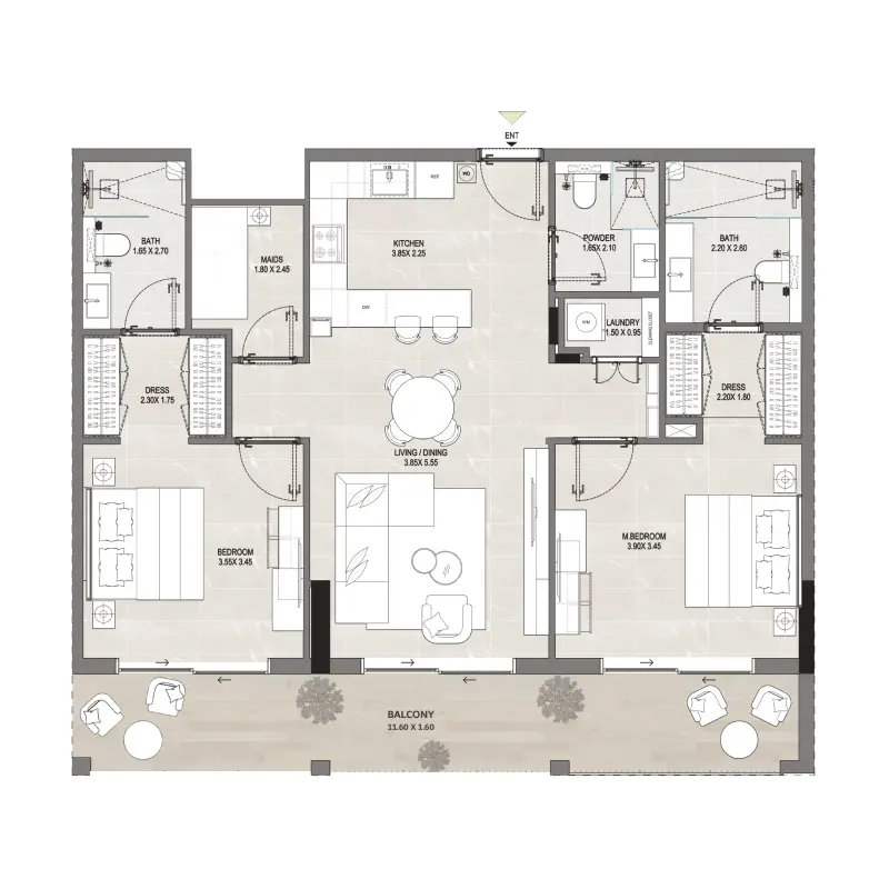 2 bedroom