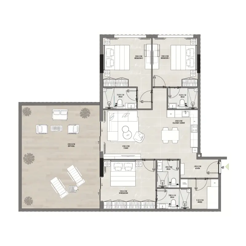 3 bedroom