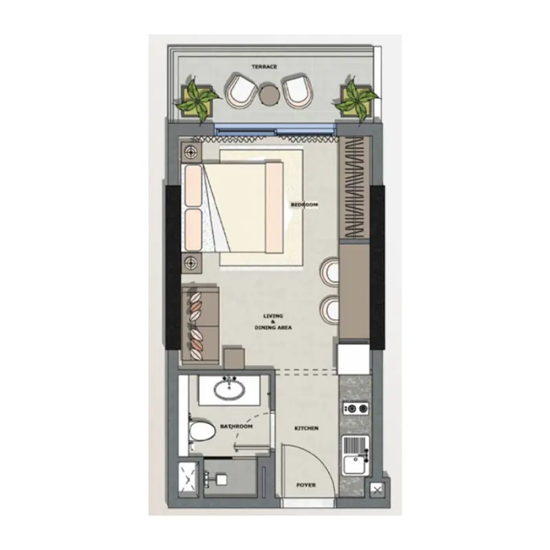 Studio floor plan