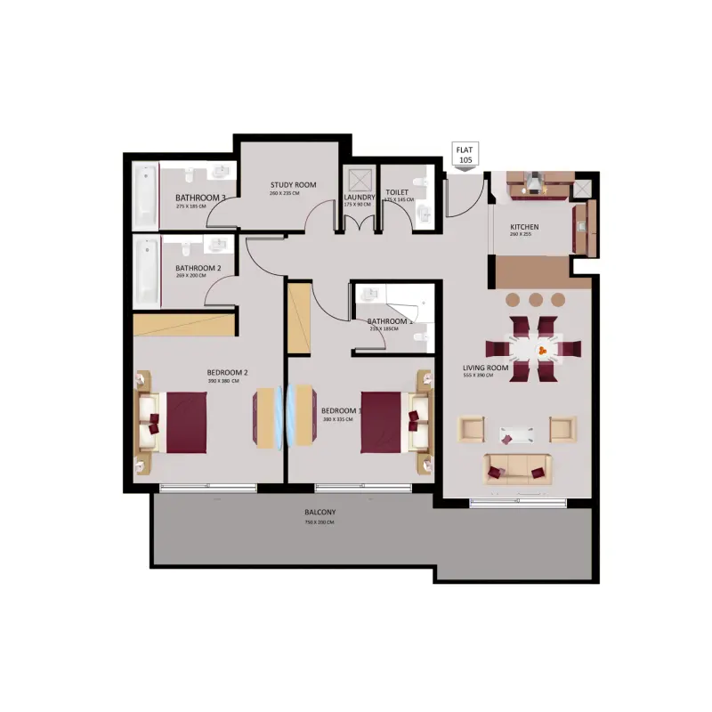 2 bedroom