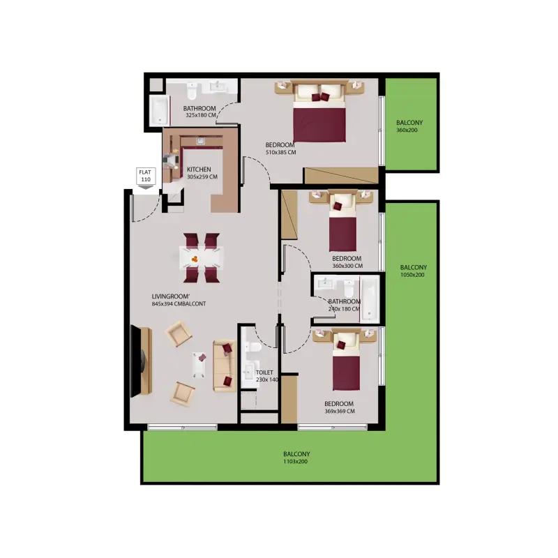 3 bedroom