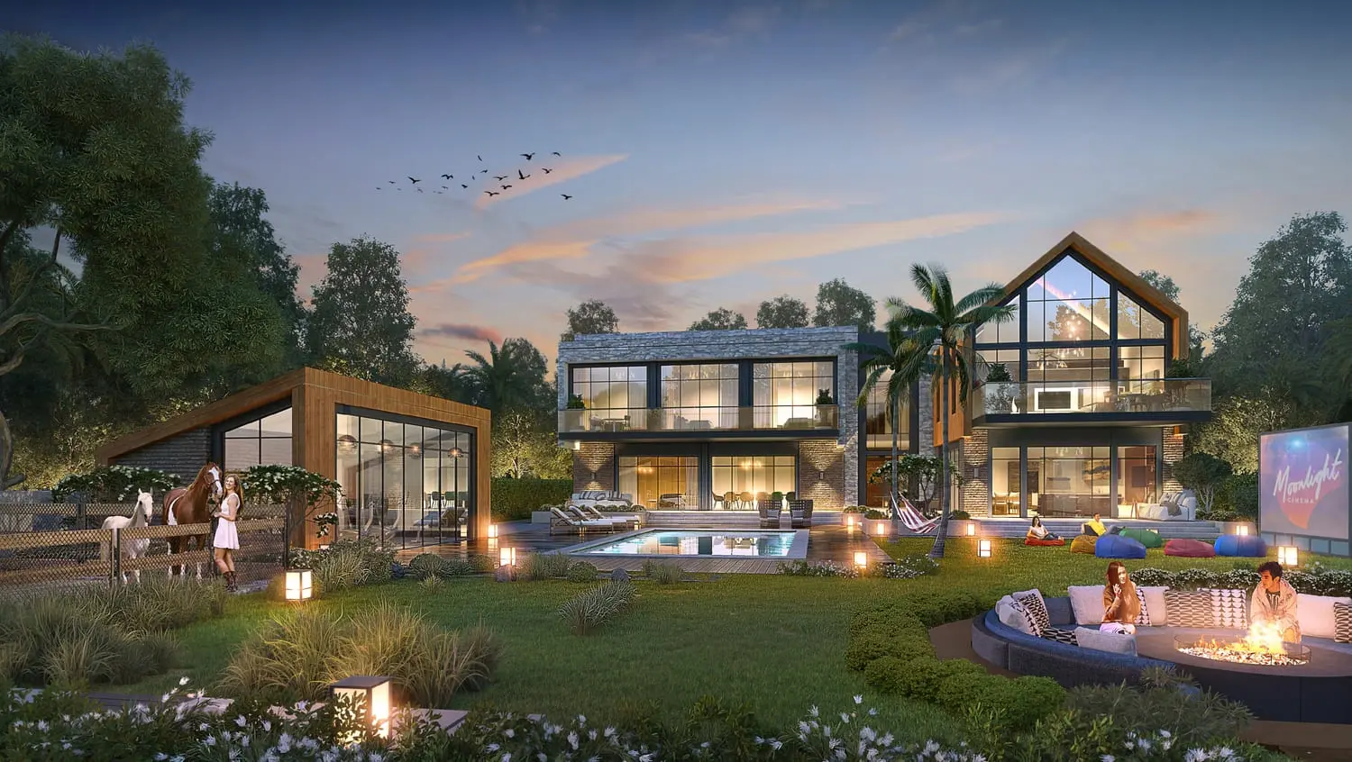 The Farmhouses in Damac Hills 2 by DAMAC - Exterior Image 1
