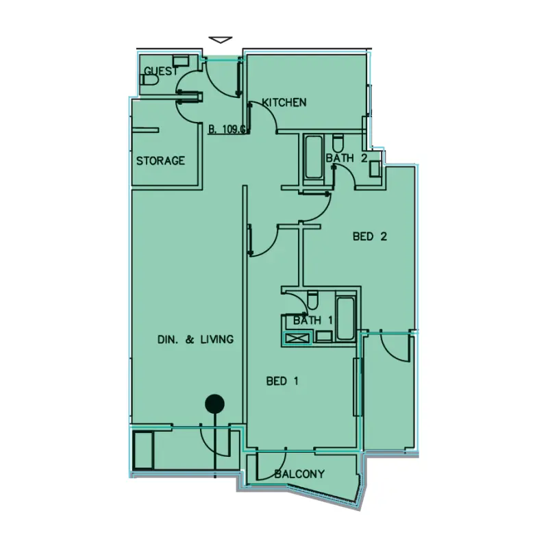 2 bedroom