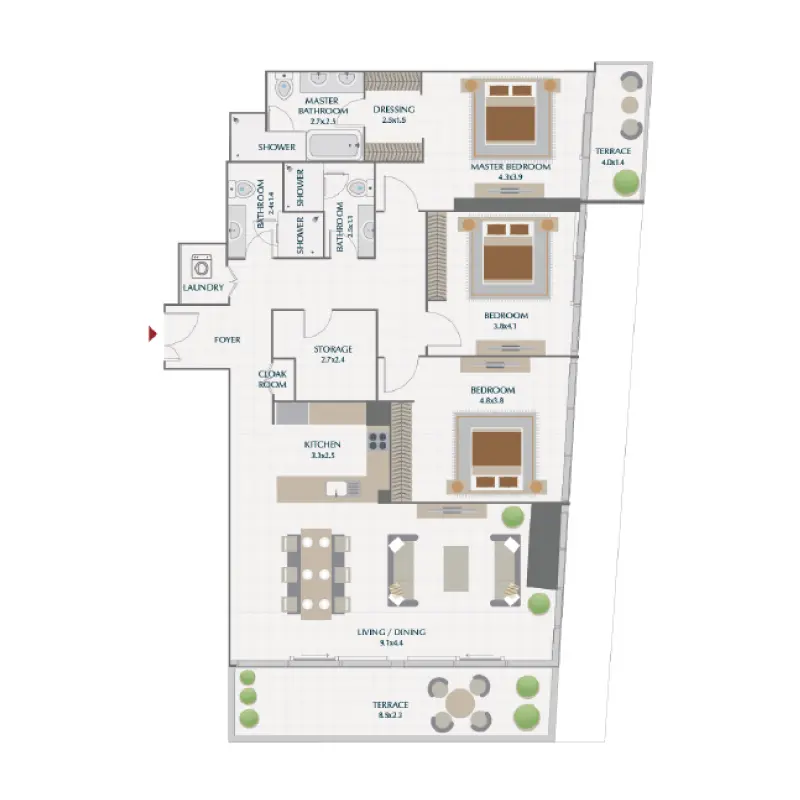 3 bedroom