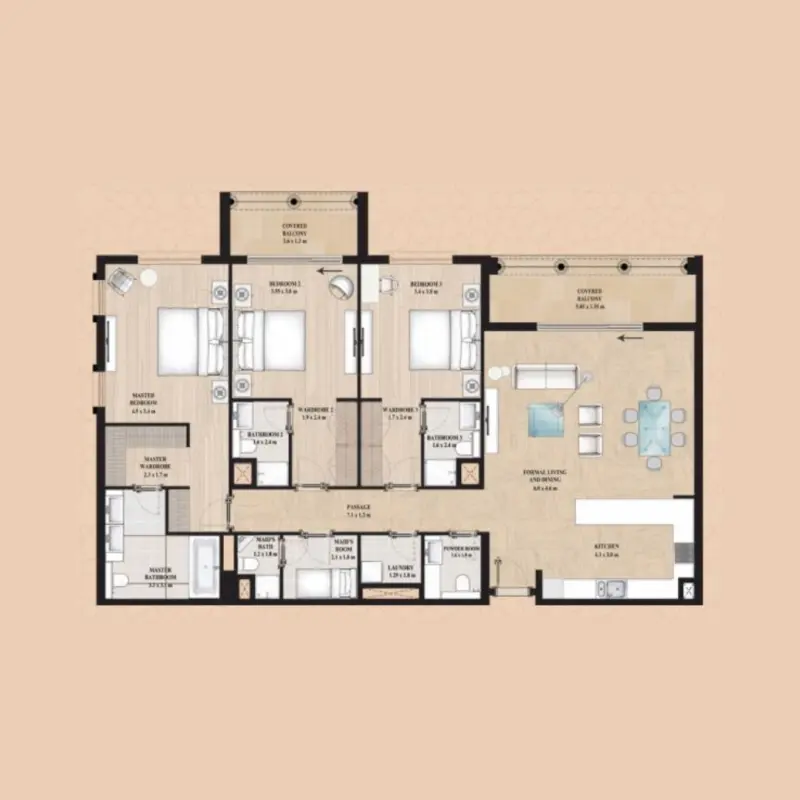 3 bedroom