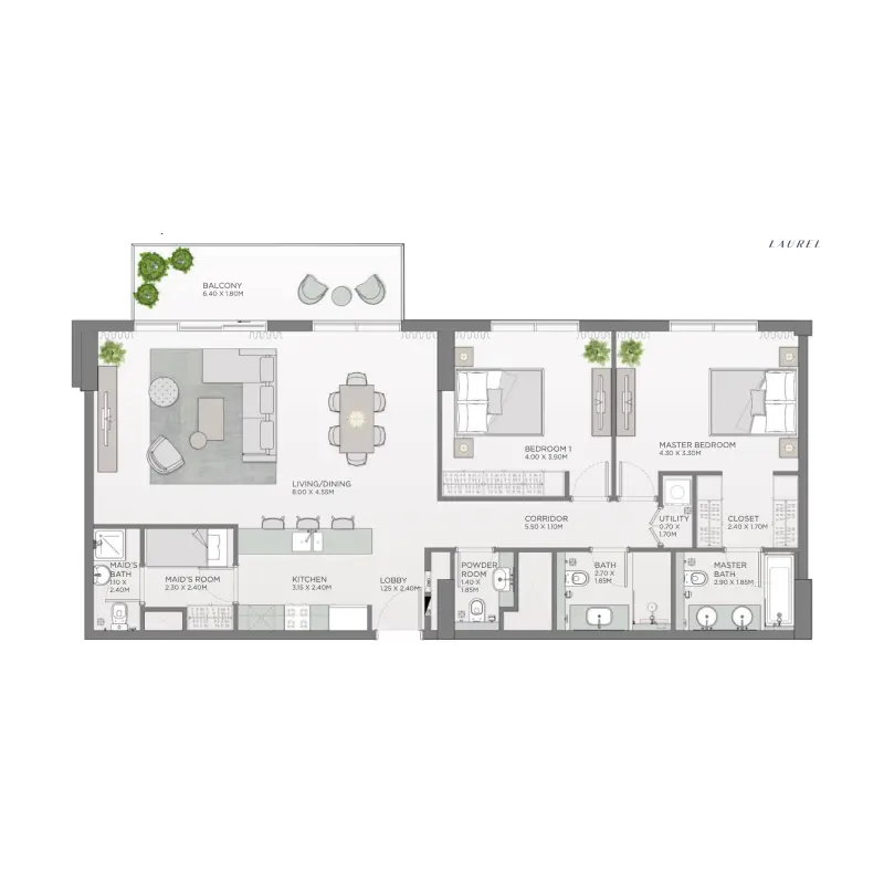 2 bedroom