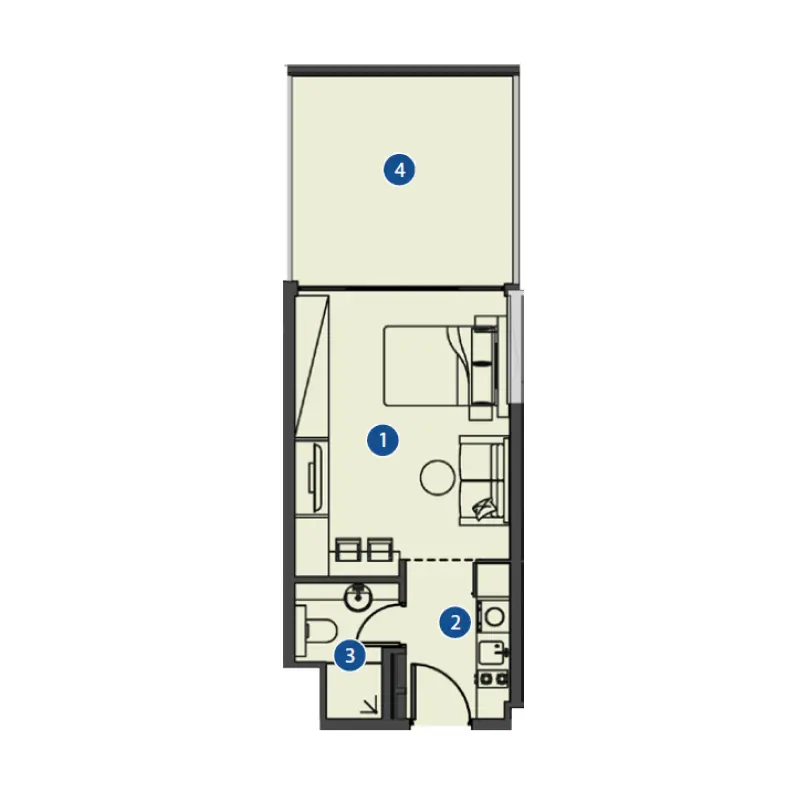 Studio floor plan