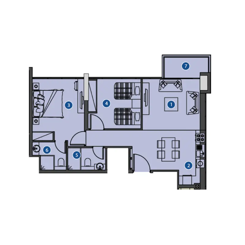 2 bedroom