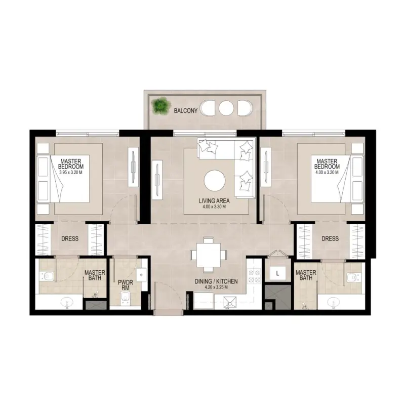 2 bedroom