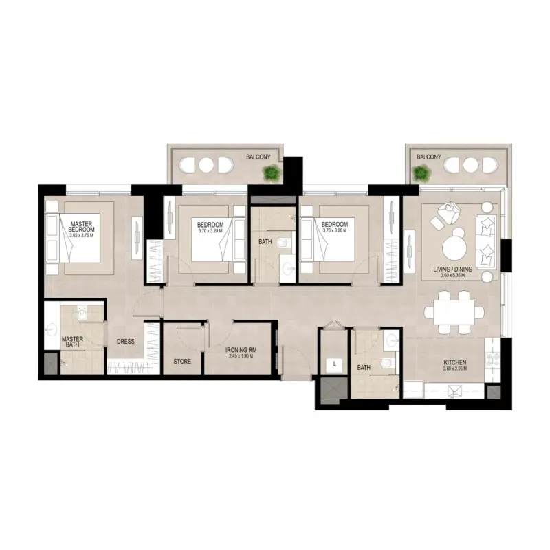 3 bedroom