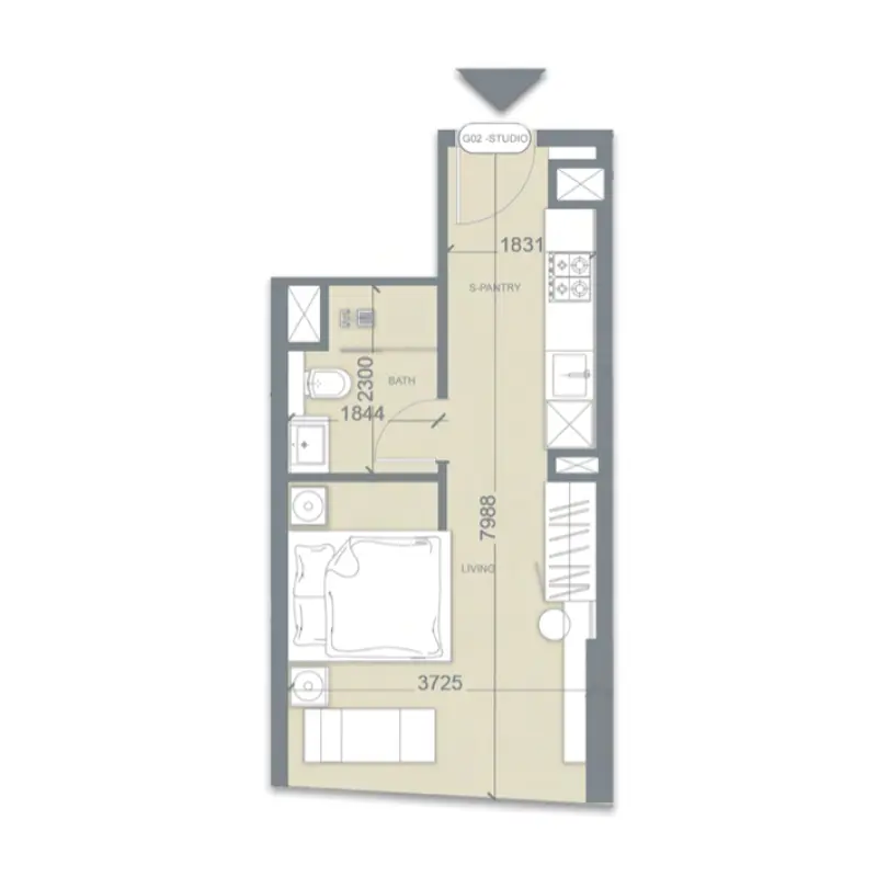 Studio floor plan
