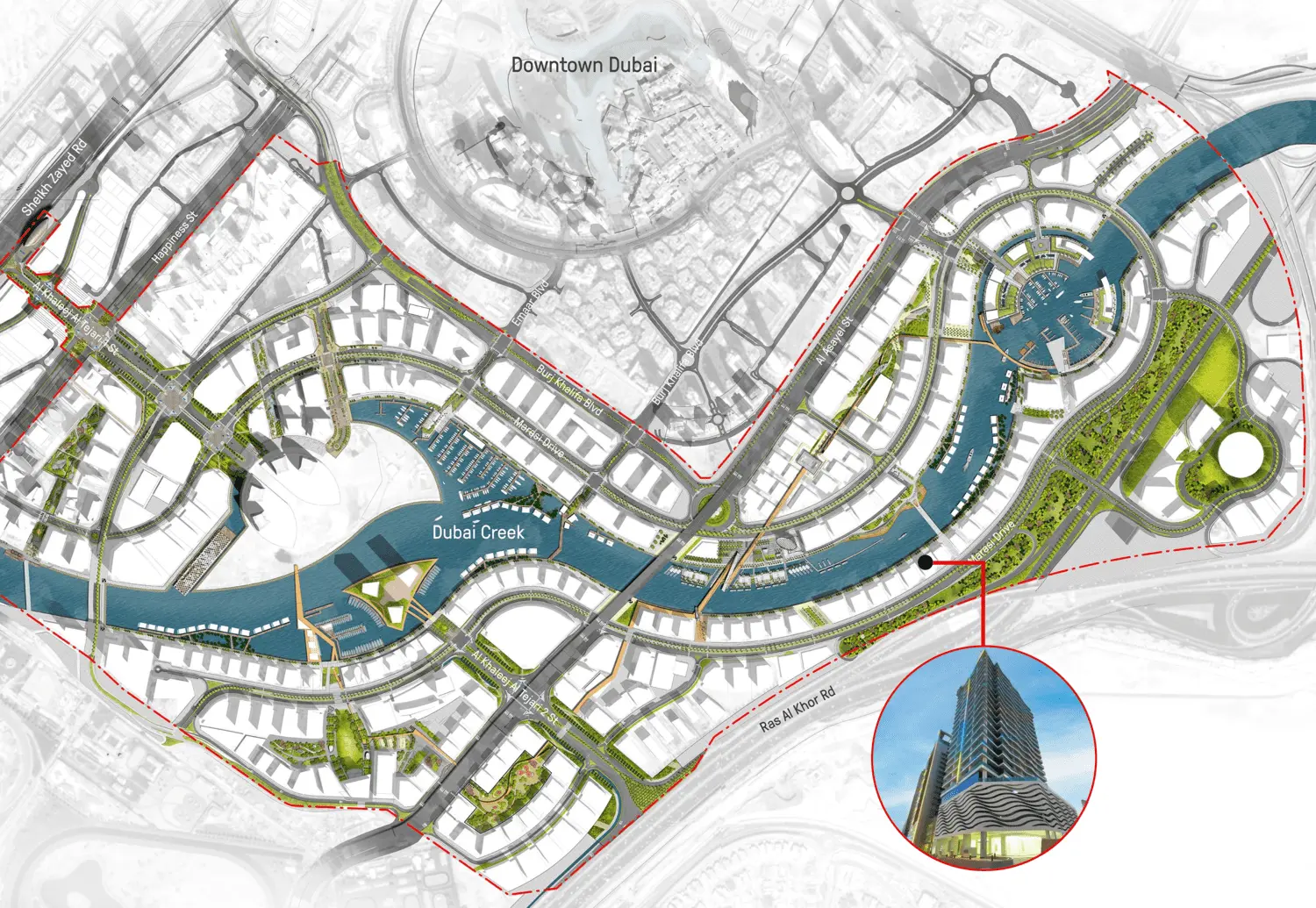 The Waves Business Bay Master Plan
