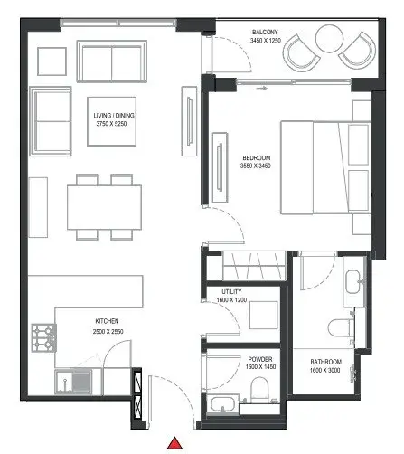 1 Bedroom apartments - Sobha One
