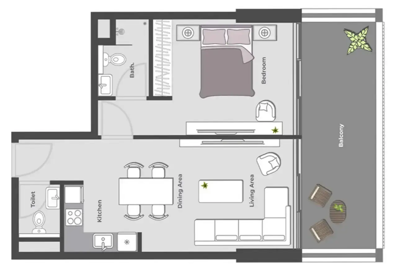 1 Bedroom apartments - Arib Collection