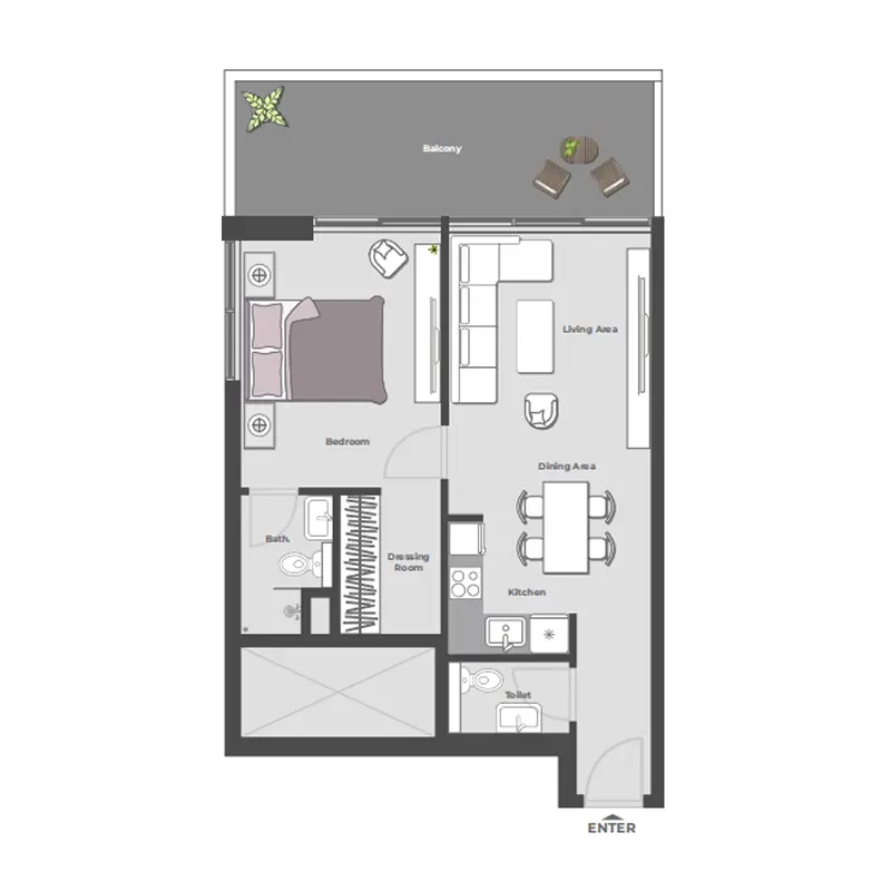 1 bedroom Apartments -  Arib Collection