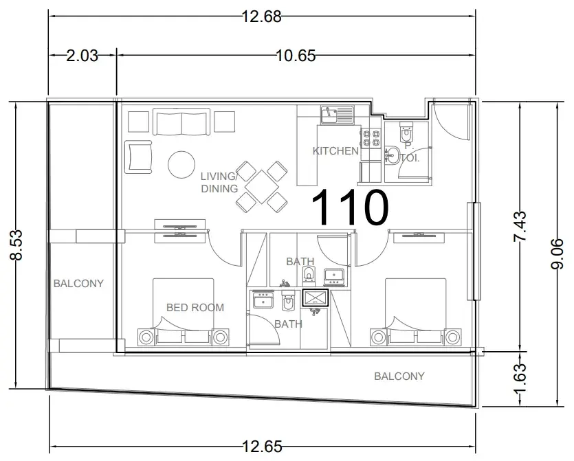 2 Bedrooms apartments - AG Ark
