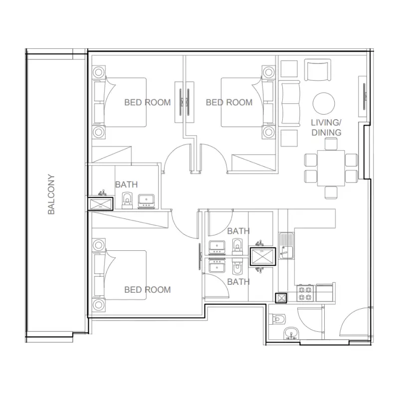 3 bedroom