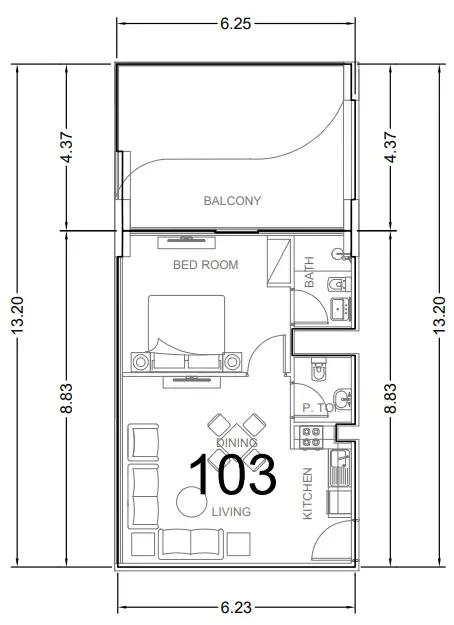 1 Bedroom apartments - AG Aum