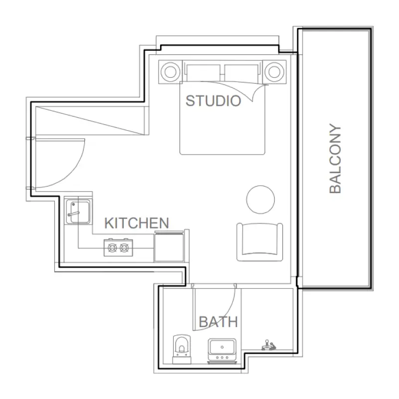 Studio floor plan