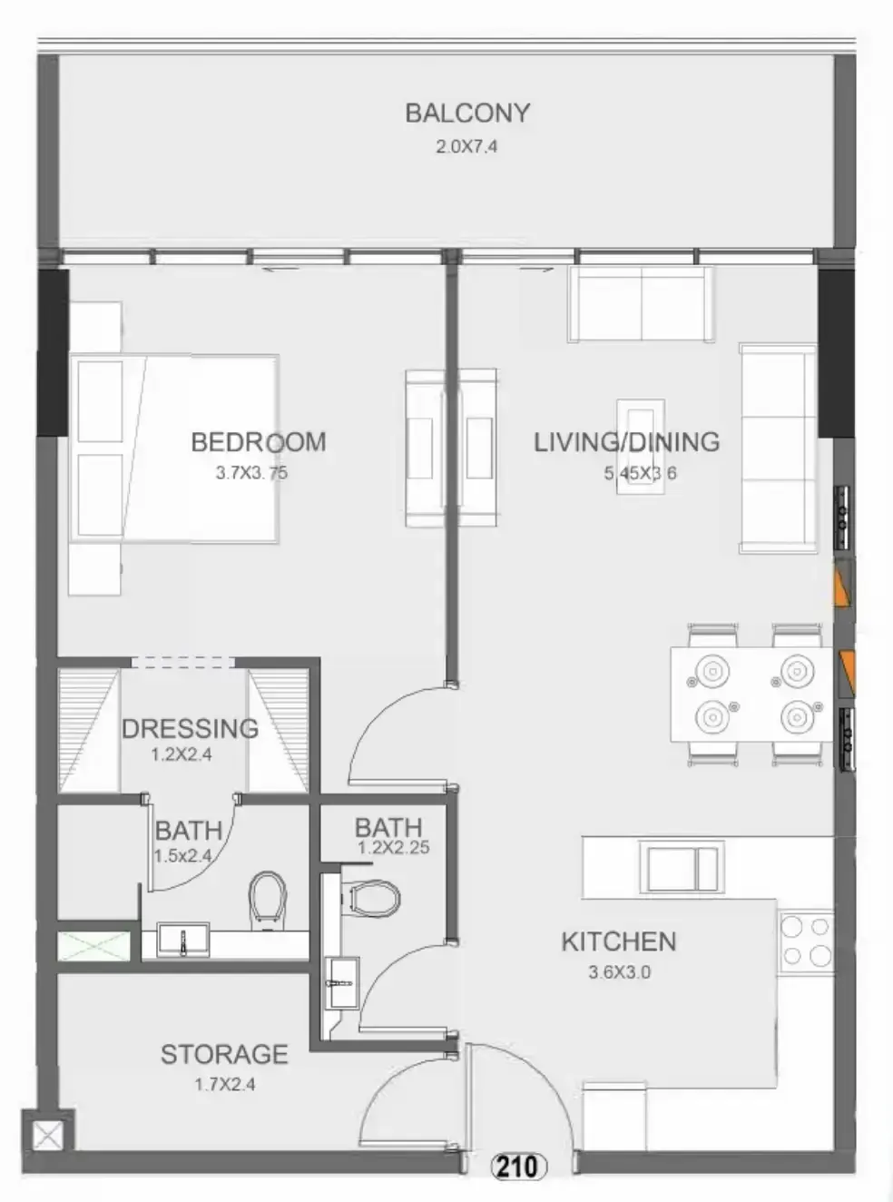 1 Bedroom apartments - Floarea Oasis