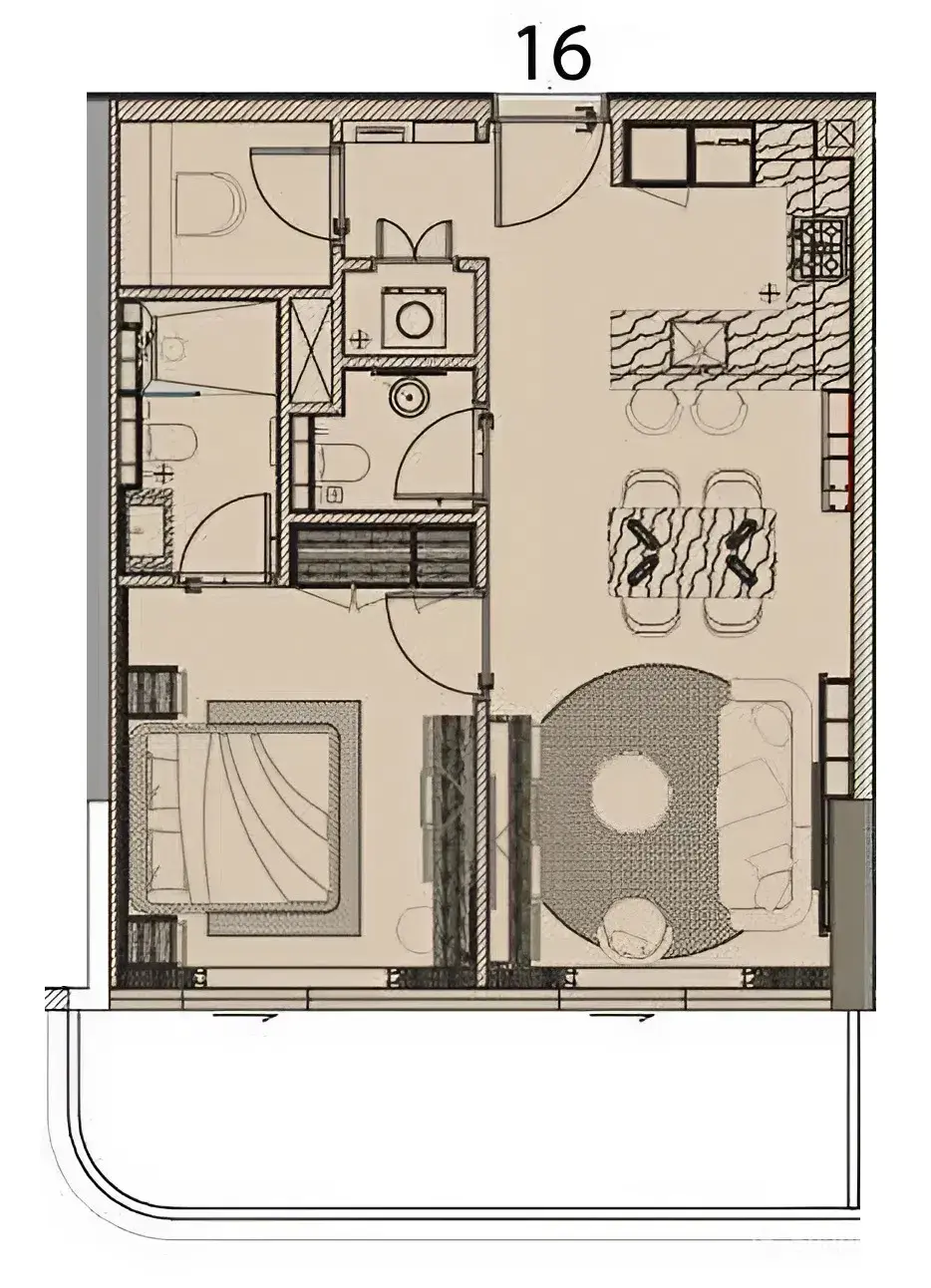 1 Bedroom apartments - Cove Edition 6