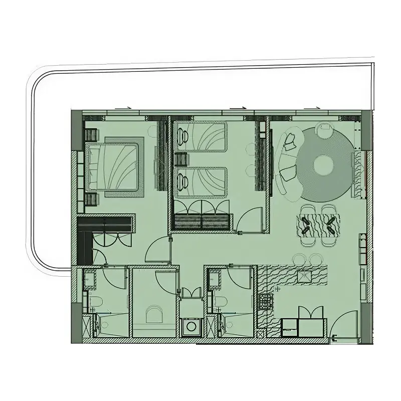 2 bedroom Apartments -  Cove Edition 6